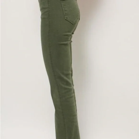 MOTHER Green Flare Wide Leg Jeans - Picture 5 of 15